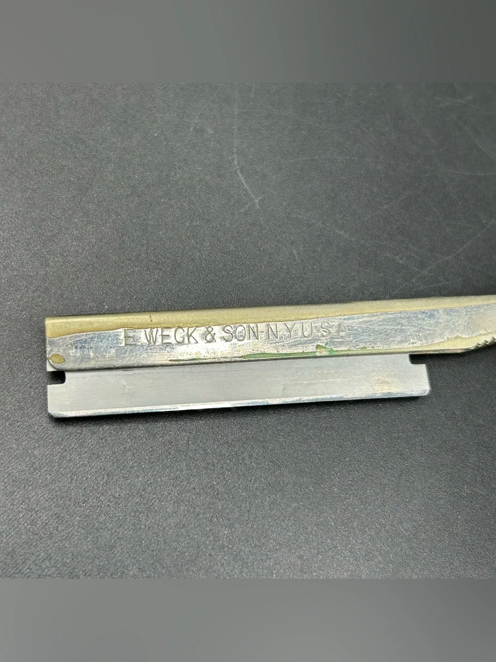 Vintage E Weck & Son Sextoblade Straight Razor Set Style B Case Extra Blades USA